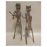 Man & Woman Scrap Iron Handmade Figures
