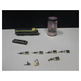 Mini Padlocks w/ Keys, HO Locomotive & More