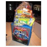 Hot Wheels Travel Case w/ Some Cars & NIP Cars