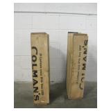 2 Decorative Wood Crate Shelves 28" x 6" x 19"