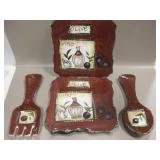 4 Sets w/ 2 Trivets & Spoon / Fork Rests - 3 NIB