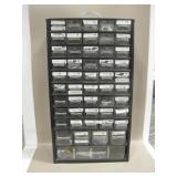 50 Drawer Metal Parts Cabinet w/ Plastic Drawers