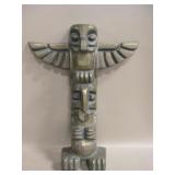 Vintage 16.5" Tall Cast Brass Totem Pole