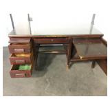 Vintage Alma Desk Company MCM Wood Desk