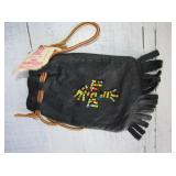 The Cherokees Beaded Leather Pouch