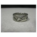 Sterling Silver Sandcast Native American Ring