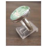 Vintage Sterling & Pilot Mountain Turquoise Ring