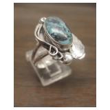 Vintage Sterling &  Utah Turquoise Native  Ring