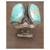 Vintage Sterling & Utah Turquoise Native Ring