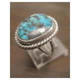 Vintage Sterling & Turquoise Native  Ring