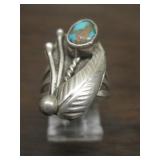 Vintage Sterling & Turquoise Navajo Ring