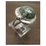 Vintage Sterling & Cerrillos Turquoise S.W. Ring