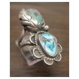 Vintage Sterling & Turquoise Native  Ring