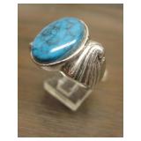 Vintage Sterling & Turquoise Native American Ring