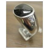 Vintage 20 gram Sterling & Onyx Mens  Ring