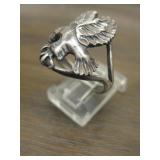 Vintage Sterling Silver  Eagle Ring