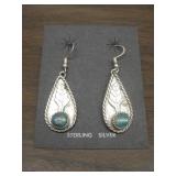 Vintage Sterling & Turquoise Native Earrings
