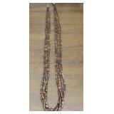 Vintage Sterling Silver Heishi Native Necklace