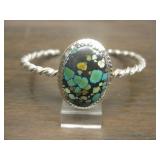 Sterling Silver  & Landers Turquoise Bracelet