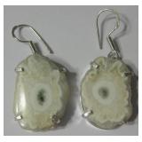 1.8" Solar Slice 925 SS Plated Earrings
