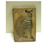 Vintage Ceramic Cat Wall Art USA - 7.75" x 11.5"