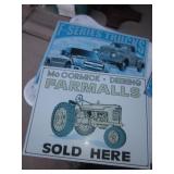 Metal Ford Truck & Farmall Tractor Signs 16" x 12"