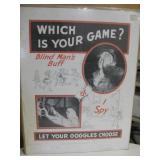Vtg Safety Section American Railroads Wall Poster