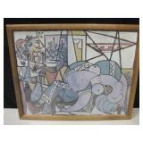 Framed Picasso Print - 21.5" x 17.5"
