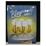 11.5" x 15.5" Pressed Metal Beer Sign