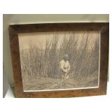 Vintage Framed Edward Curtis Native Print