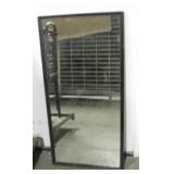 Vtg 44" x 21" Wood Framed Wall Mirror