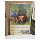 WWII Era Zenith Radio Advertising Poster