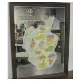Framed Glenlivet Scotch Bar Mirror 20" x 26"