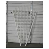 White Vinyl Garden Wall Trellis - 58" x 96"