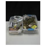 2 Tubs Nails, Hardware & Tools