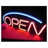 Lumibrite Open Arc Sign - Flash Or Steady Settings