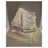 Vintage Cotton Linens - Table Cloths & Runner