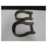 Pair Of Old Iron Stirrups