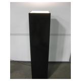 Interior Lighted Black Pedestal - 10" x 10" x 42"