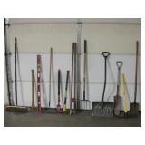 Lot Of Assorted Yard Work Tools