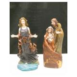 Resin Statues 10.5" Tall - Nativity & Maiden