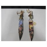 2 Resin Warrior Display Knives - 13.5"