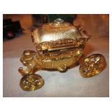 4" Cinderellas Coach Rolling Ring Jewelry  Box
