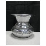 Nickel Washed Copper Spittoon 8" x 6.5"