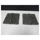 2 Cast Iron Bacon / Food Presses - 9.5" x 7.5"