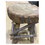 16" Rustic Wood Stool