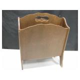 Vintage Wood Magazine Rack