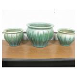 Lot Of 3 Norcal Ceramic Planters