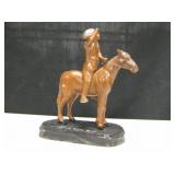 Vtg. Devils Tower Souvenir INdian Chief On Horse