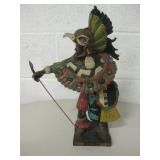 DEcorative Resin Aztec Warrior Sculpture